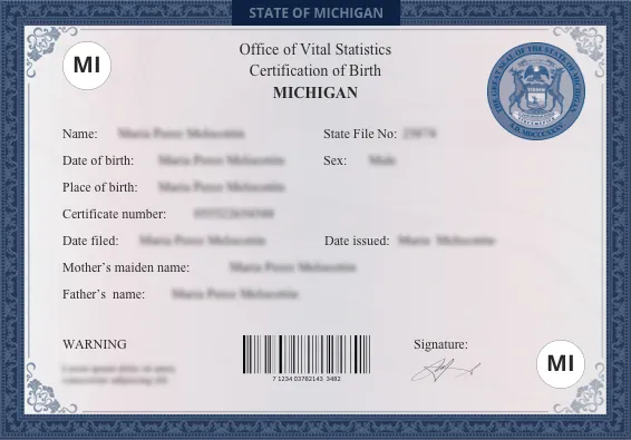 Michigan-Birth-Certificate